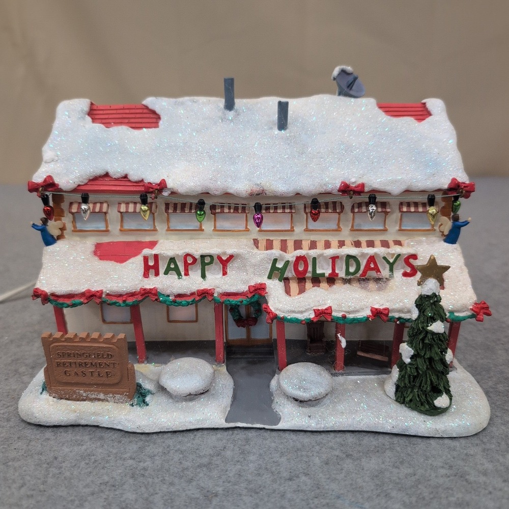 Hawthorne Village The Simpsons Christmas Springfield Retirement Castle 2004 - Picture 2 of 9